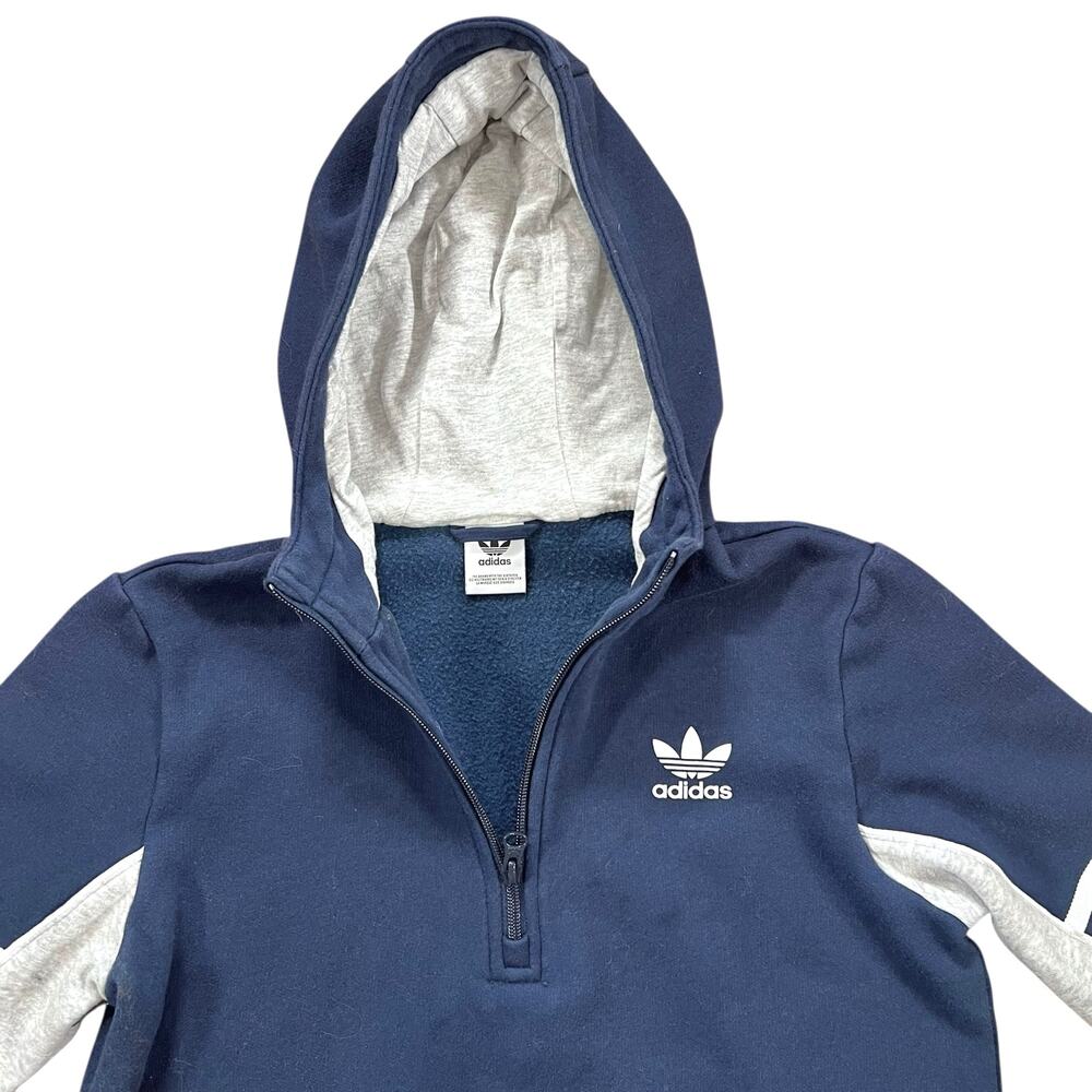 Adidas Originals Trefoil Half-Zip Hoodie
Youth XL (18–20) | Navy Blue